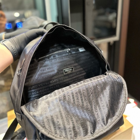 Prada Black Nylon Backpack